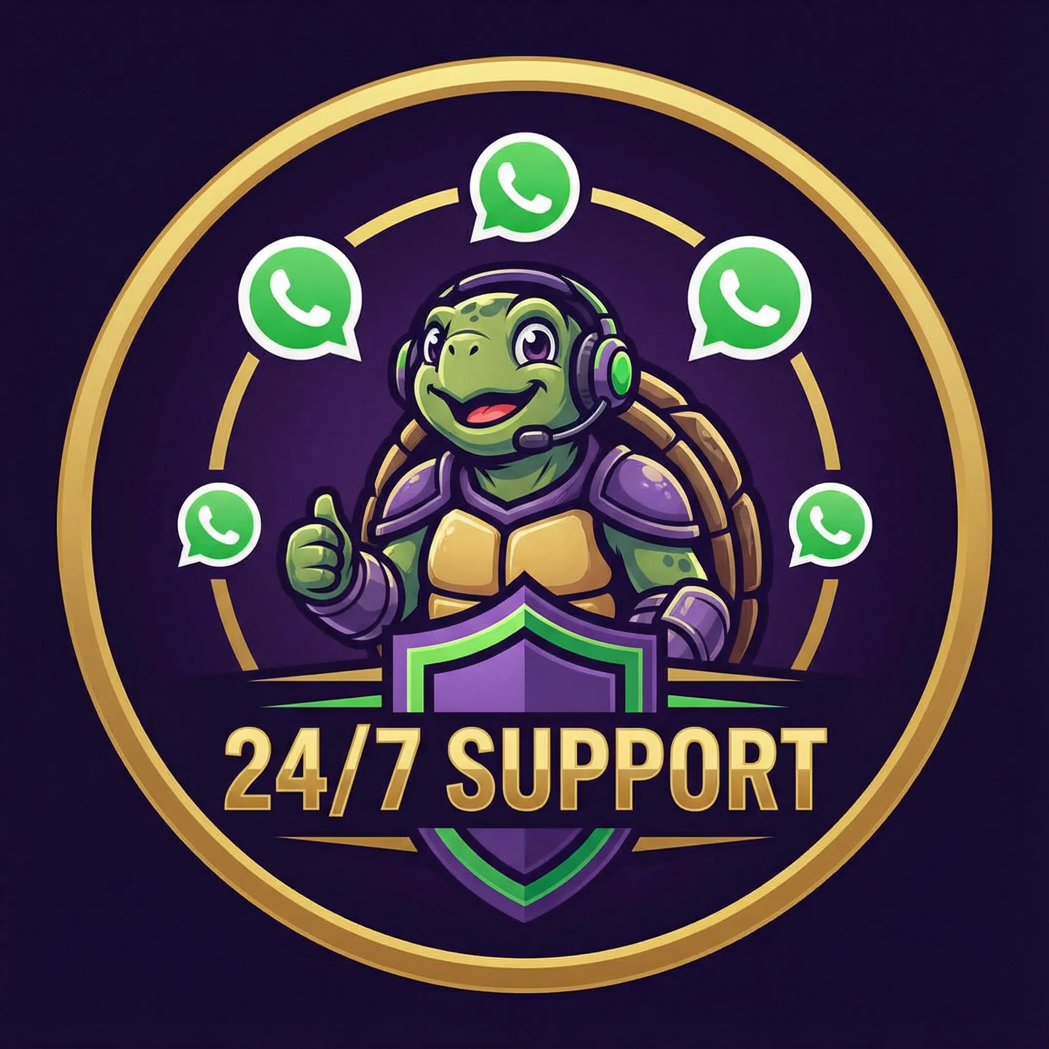 Suporte 24/7 via chat ao vivo